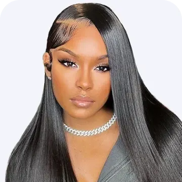 5x7 Ready to Wear Straight Out of the Box Glueless HD Transparent Lace Closure Wig with Pre Cut Lace & Bleached Knots