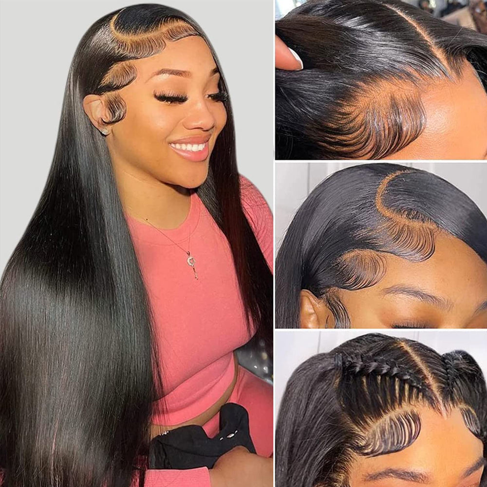 9x6 Parting Max HD Lace Glueless Single Grid Single Strand Wig Straight Wear & Go Wigs