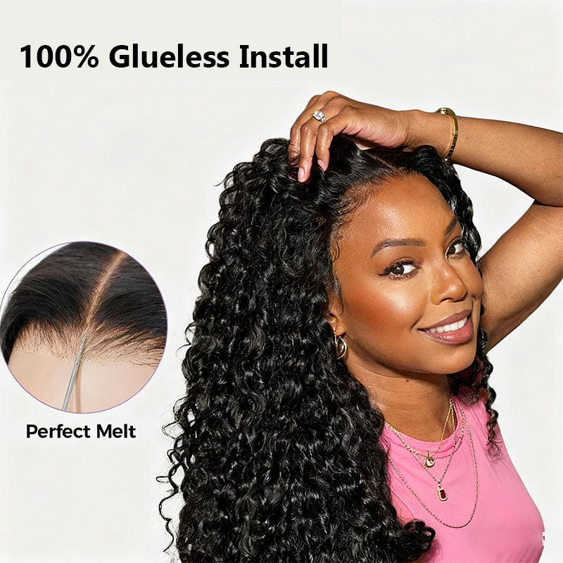 Kinky  Curly Thick Juicy 13*4 Lace Front Wig With Baby Hair Luxury Customization