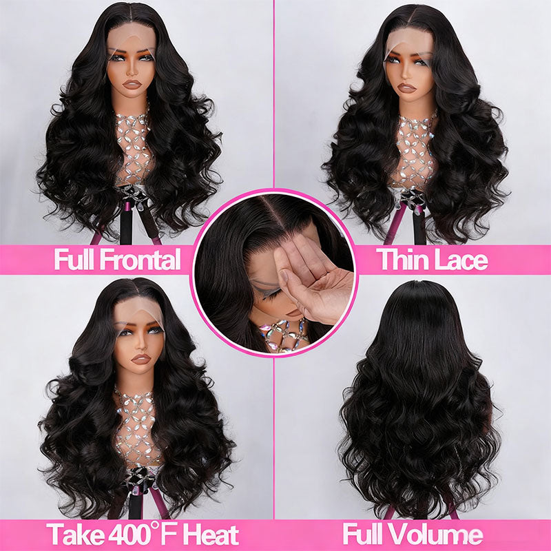 M-Cap Body Wave Wear Go Glueless Wigs Pre-plucked Pre Cut 9x6 HD Lace Bleached Tiny Knots Beginner Friendly