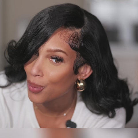 Peacock Curls Pull Go 13x6 Full Glueless Lace Front Wig Pre-Styled Heavy Layers Cut Human Hair