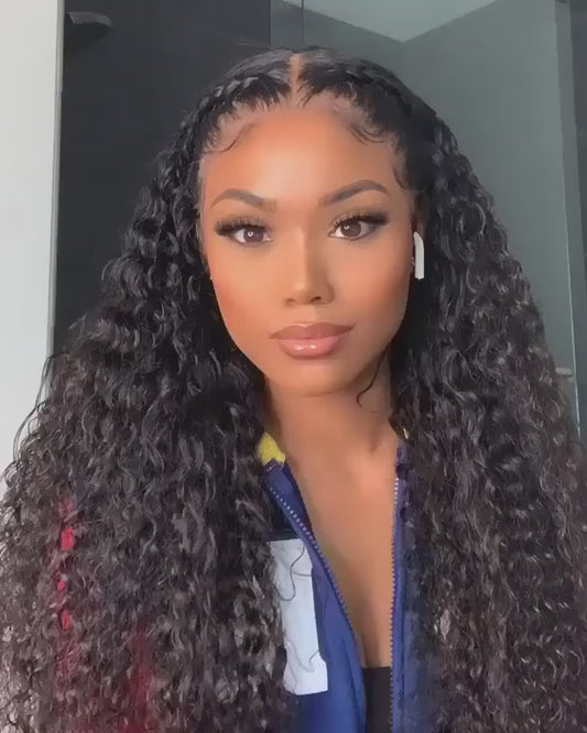 Water Wave 13x4 Parting Max Glueless Bye Bye Knots Wig Pre Cut Lace Wigs