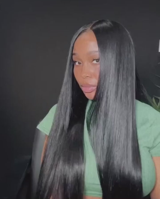 Silky Straight Invisi Strap Snug Fit 360 Transparent Lace Frontal Bleached Knots Pre Cut Lace Optional Wig